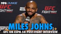 Miles Johns: UFC Apex main event vs. Ricky Simon ‘would be kind of cool’