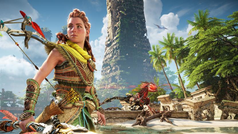 Aloy poses in 'Horizon Forbidden West'