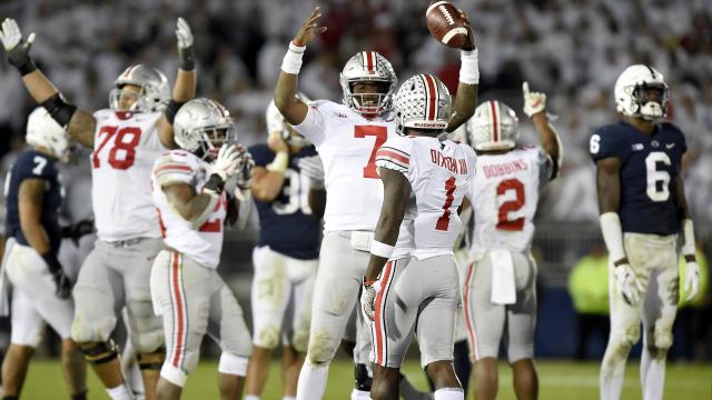 Ohio State-Penn State  Buckeyes offensive line paves the way