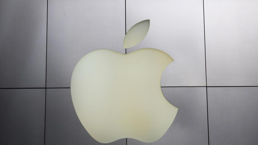 The Apple logo is pictured at its flagship retail store in San Francisco, California January 27, 2014. Apple releases results after today's bell for the key holiday season which included the first full quarter of selling the iPhone 5S and 5C and analysts will be looking to see how margins hold up as competition and production costs riseREUTERS/Robert Galbraith  (UNITED STATES - Tags: BUSINESS)