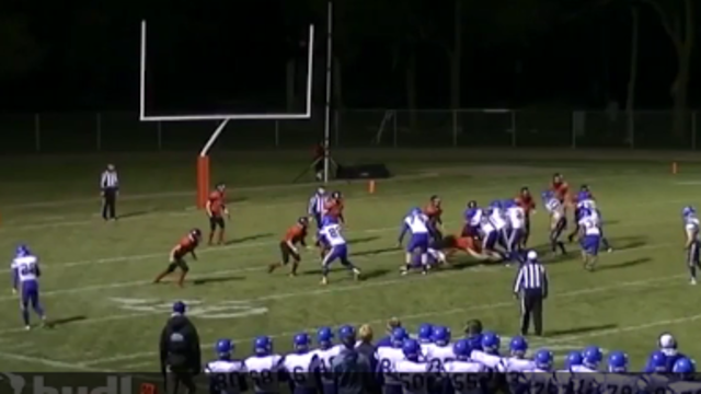 High school lineman pulls off unique interception