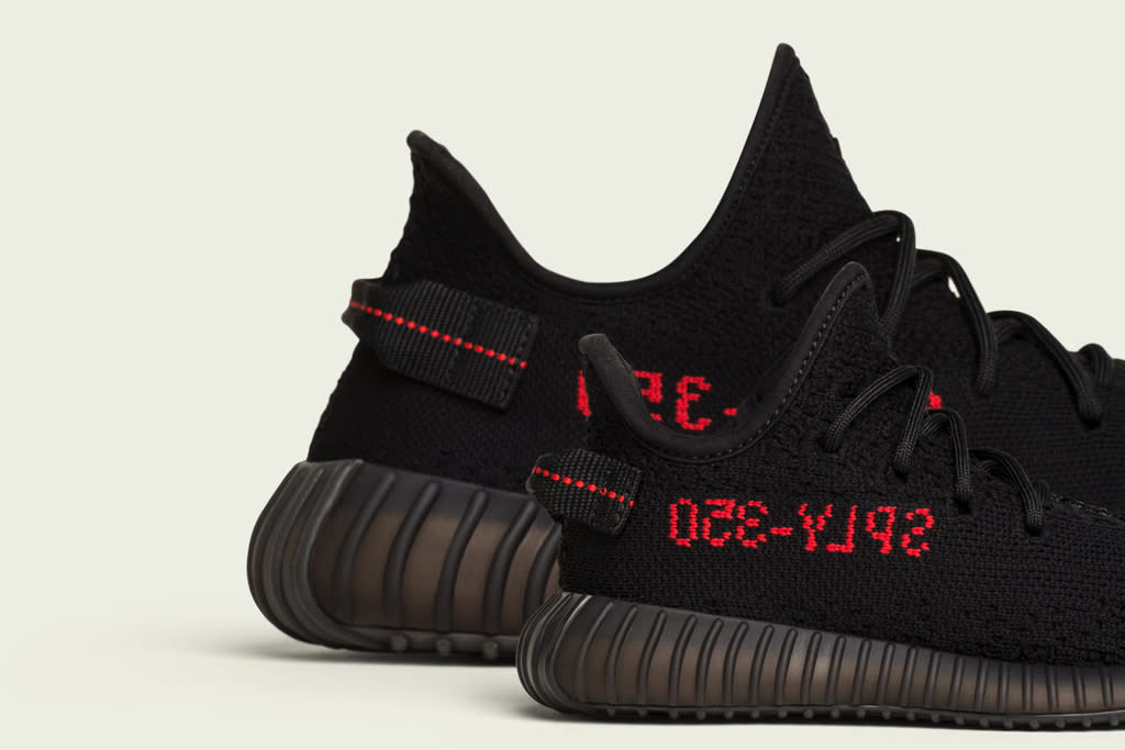 yeezy sply 350 black and red