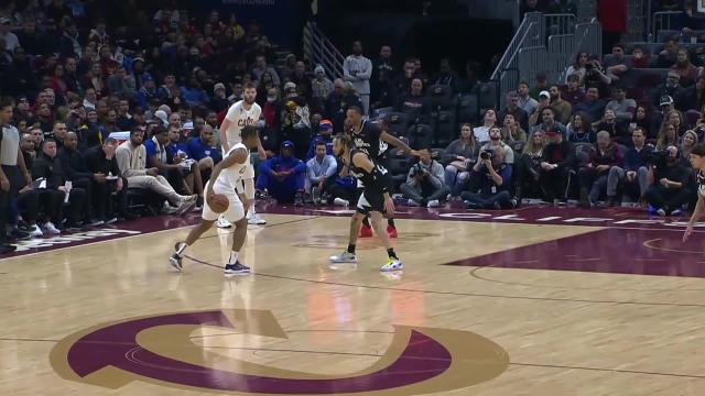 Isaac Okoro with an and one vs the LA Clippers