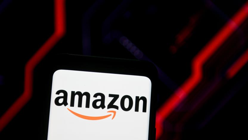 POLAND - 2020/06/15: In this photo illustration an Amazon logo seen displayed on a smartphone. (Photo Illustration by Mateusz Slodkowski/SOPA Images/LightRocket via Getty Images)