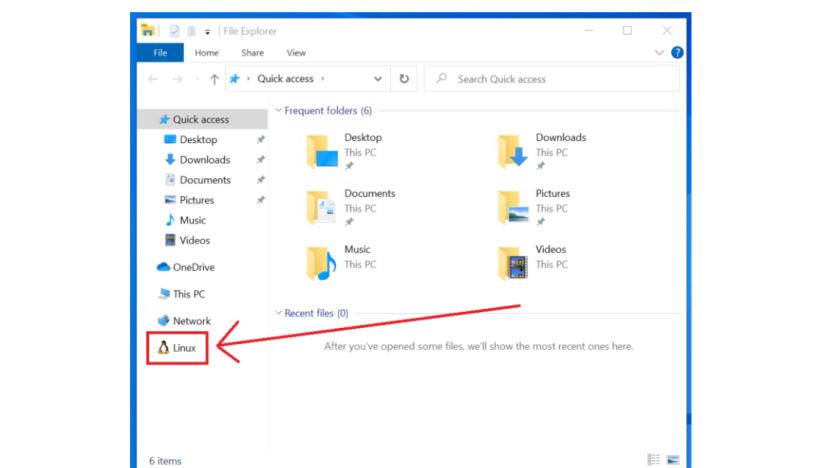 Windows Linux File Explorer