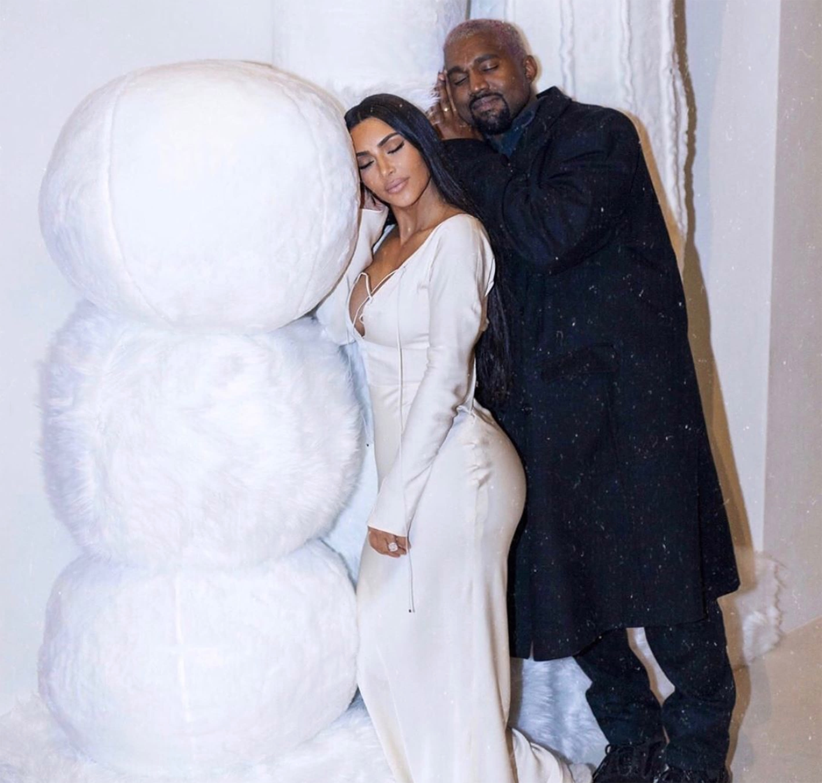 Kim Kardashian Had A Nip Slip At Christmas Eve Party That Left Kanye West Satisfied