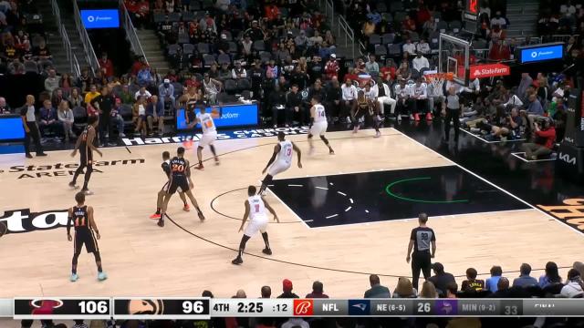 De'Andre Hunter with an assist vs the Miami Heat