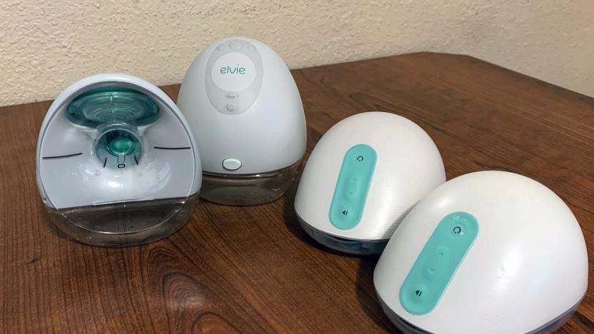 Elvie and Willow breast pumps