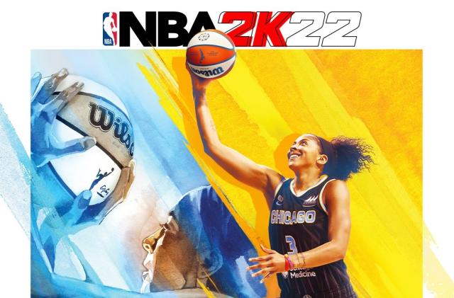 Candace Parker on the NBA 2K22 cover