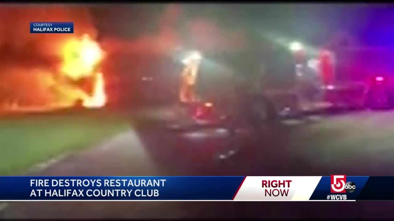 Fire destroys restaurant at country club Video