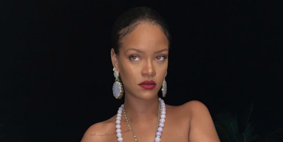 Here’s Rihanna wearing nothing but boxers and jewelry