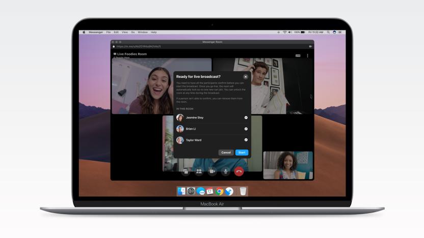 Facebook is bringing live streaming to Messenger Rooms.