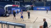 Tyler Kolek gets hot during "star" shooting drill at NBA combine