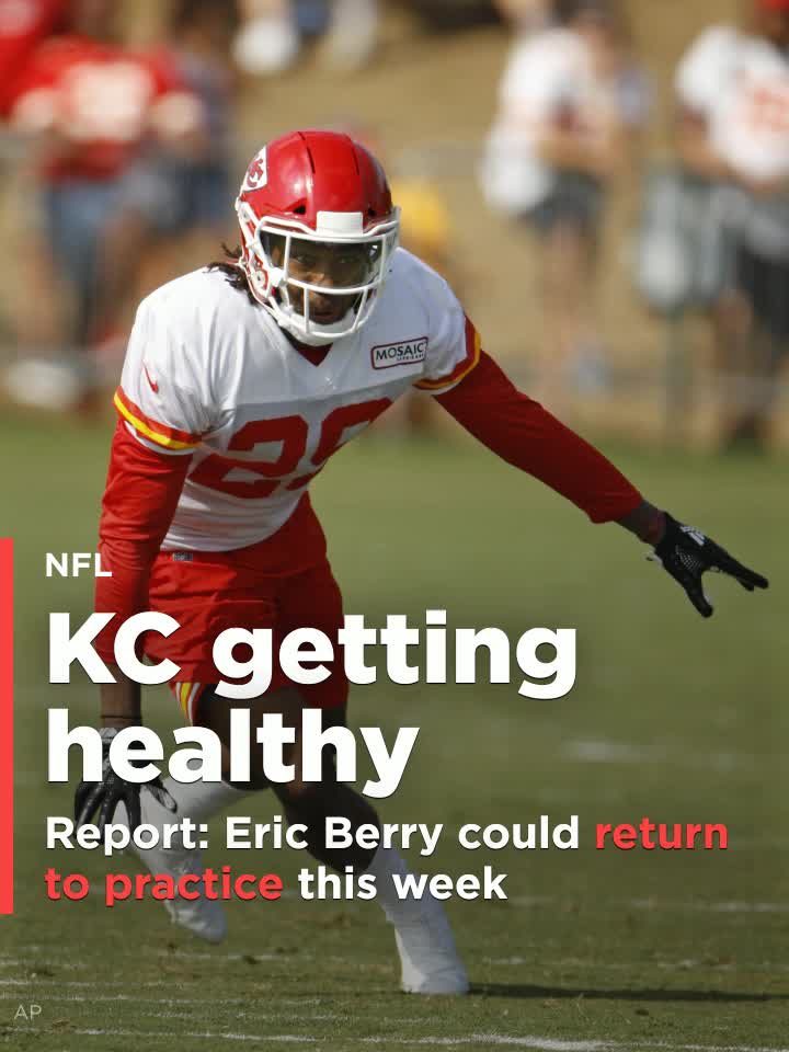 Eric Berry returns to practice, could be close to playing