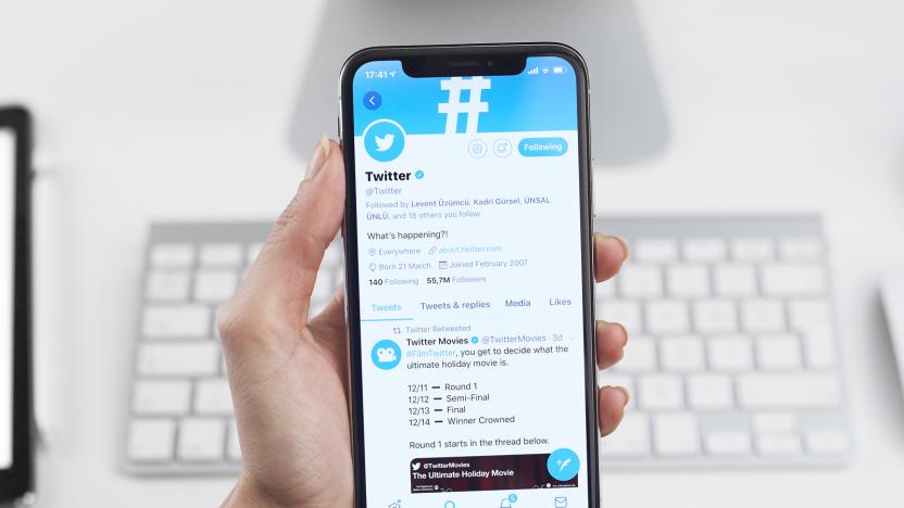 Istanbul, Turkey - December 15, 2018: Person holding a brand new Apple iPhone X with Twitter profile on the screen. Twitter is a social media online service for microblogging and networking, founded in March 21, 2006.