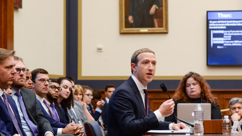 Facebook Chairman and CEO Mark Zuckerberg testifies at a House Financial Services Committee hearing in Washington, U.S., October 23, 2019. REUTERS/Erin Scott