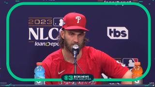 Bryce Harper on elbow injury and advancing to NLCS – NBC Sports Philadelphia