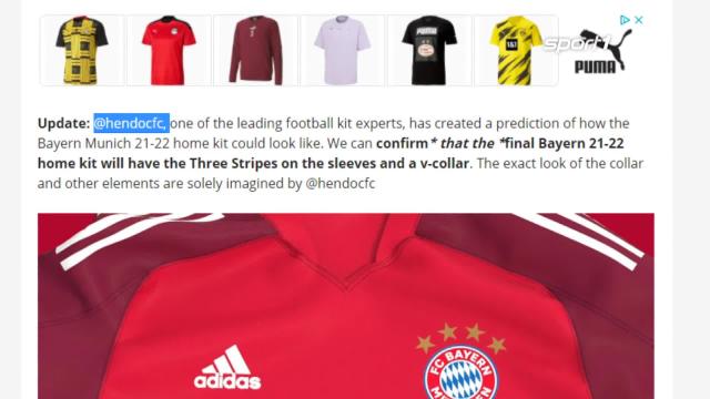 Fc Bayern Neues Heim Trikot Konnte Laut Footyheadlines Teilweise Weinrot Sein