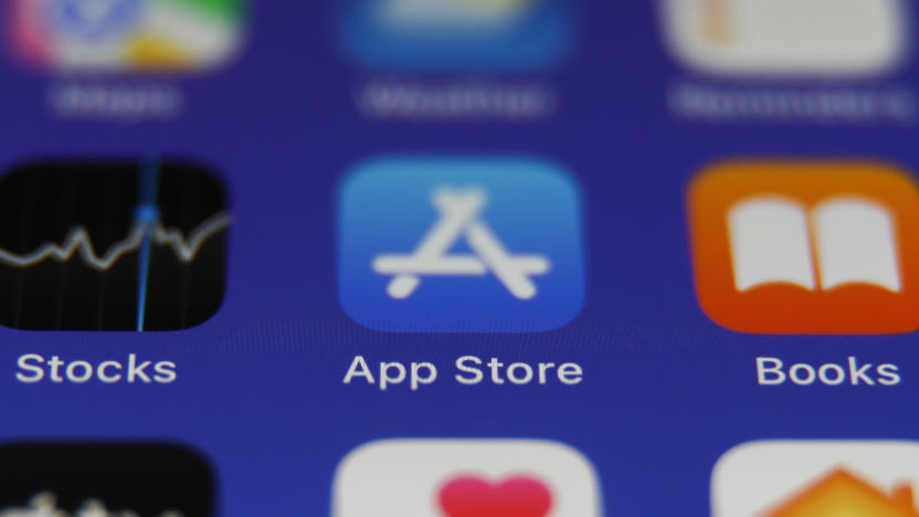 App Store icon is seen displayed on a phone screen in this illustration photo taken in Krakow, Poland on September 11, 2023. 