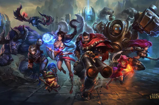 Art for 'League of Legends' featuring multiple champions