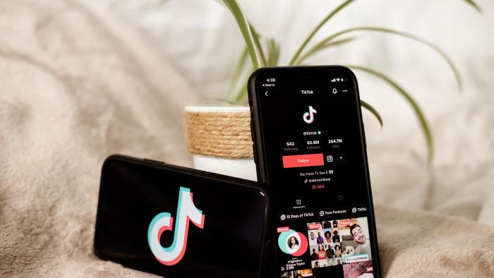 TikTok app on iPhone.