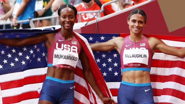 USA takes home gold and silver in women's 400m hurdles
