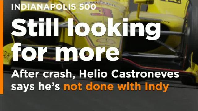 Helio Castroneves says he still wants another shot at 4th Indy 500 win after crashing