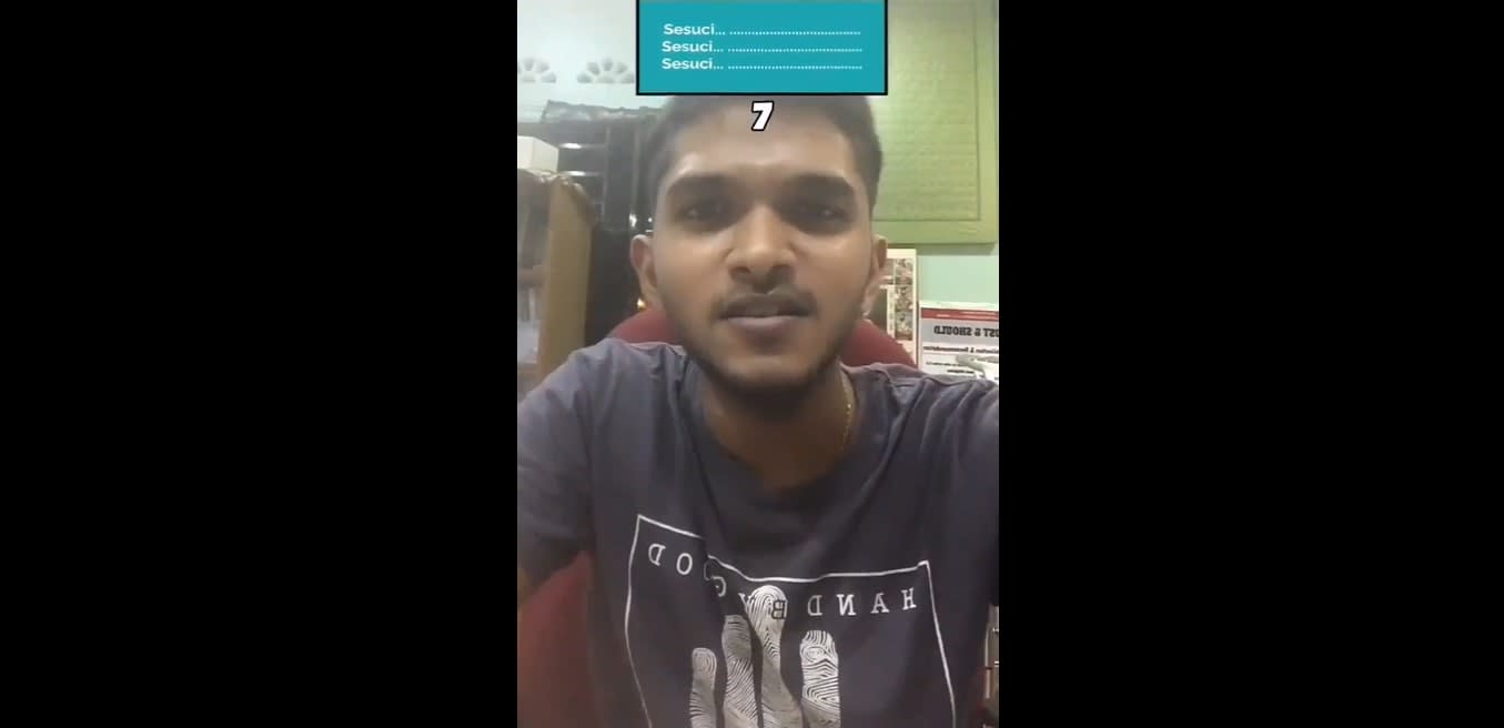 Malaysian Student Gets Online Praise For Completing Popular Song Lyrics In Finish Dato Siti Nurhaliza S Song Challenge Video