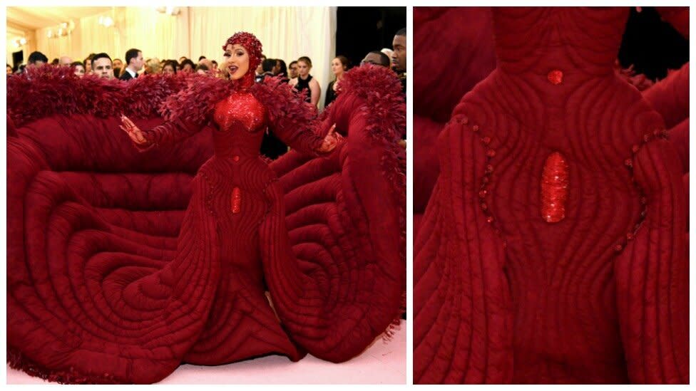 Cardi B's Met Gala 2019 Outfit Is Basically an Ode to Menstruation