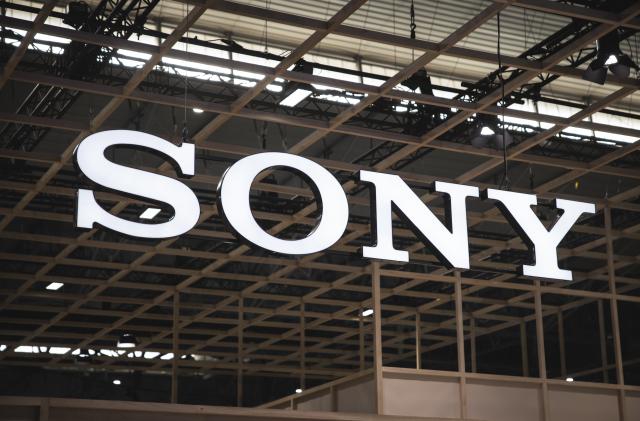 BARCELONA, SPAIN - JANUARY 30: A logo sits illuminated outside the Sony booth at ISE 2024 on January 30, 2024 in Barcelona, Spain. This year the 20th edition of Integrated Systems Europe (ISE) is being held, the sixth in Barcelona. The hall occupies the entire surface of the Fira Gran Via exhibition center with 82,000 square meters, 30% more than last year. This year there are 1,340 exhibitors and more than 90,000 visitors are expected to attend. (Photo by Cesc Maymo/Getty Images)