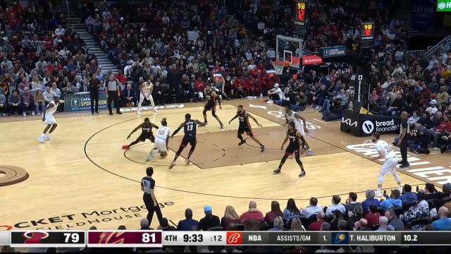 Caris LeVert with a block vs the Miami Heat