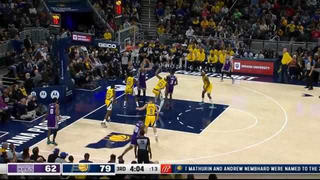 Terence Davis with an assist vs the Indiana Pacers