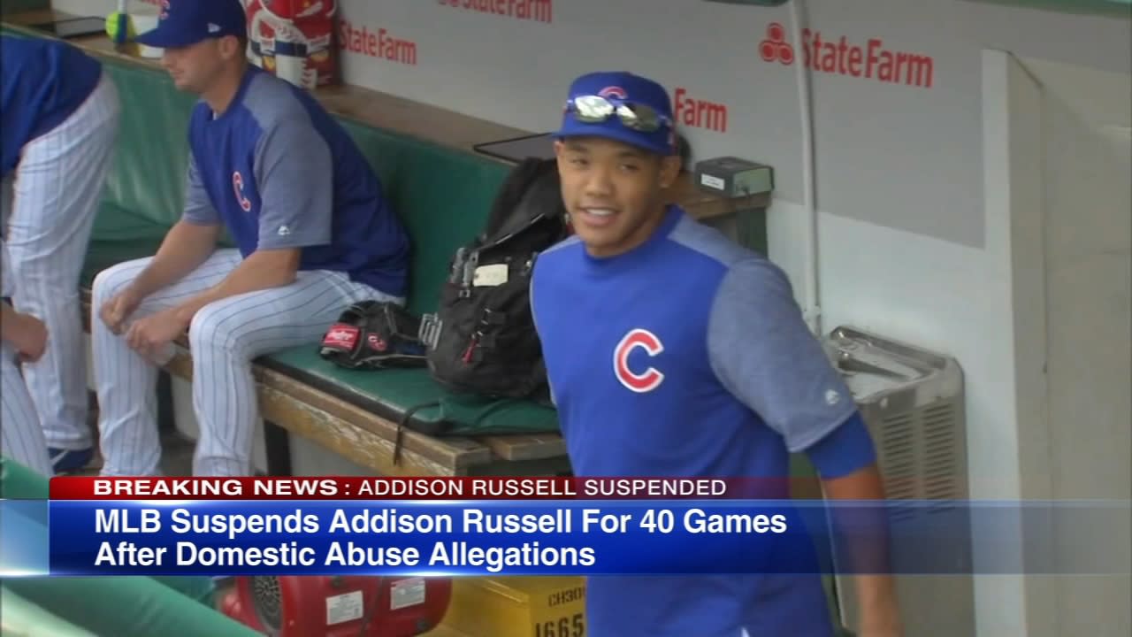 Chicago Cubs' Addison Russell suspended without pay for 40 games