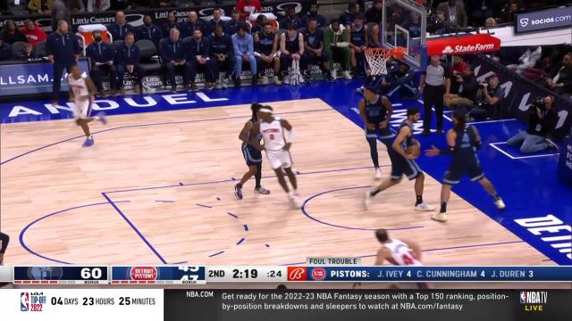 Bojan Bogdanovic with a 2-pointer vs the Memphis Grizzlies