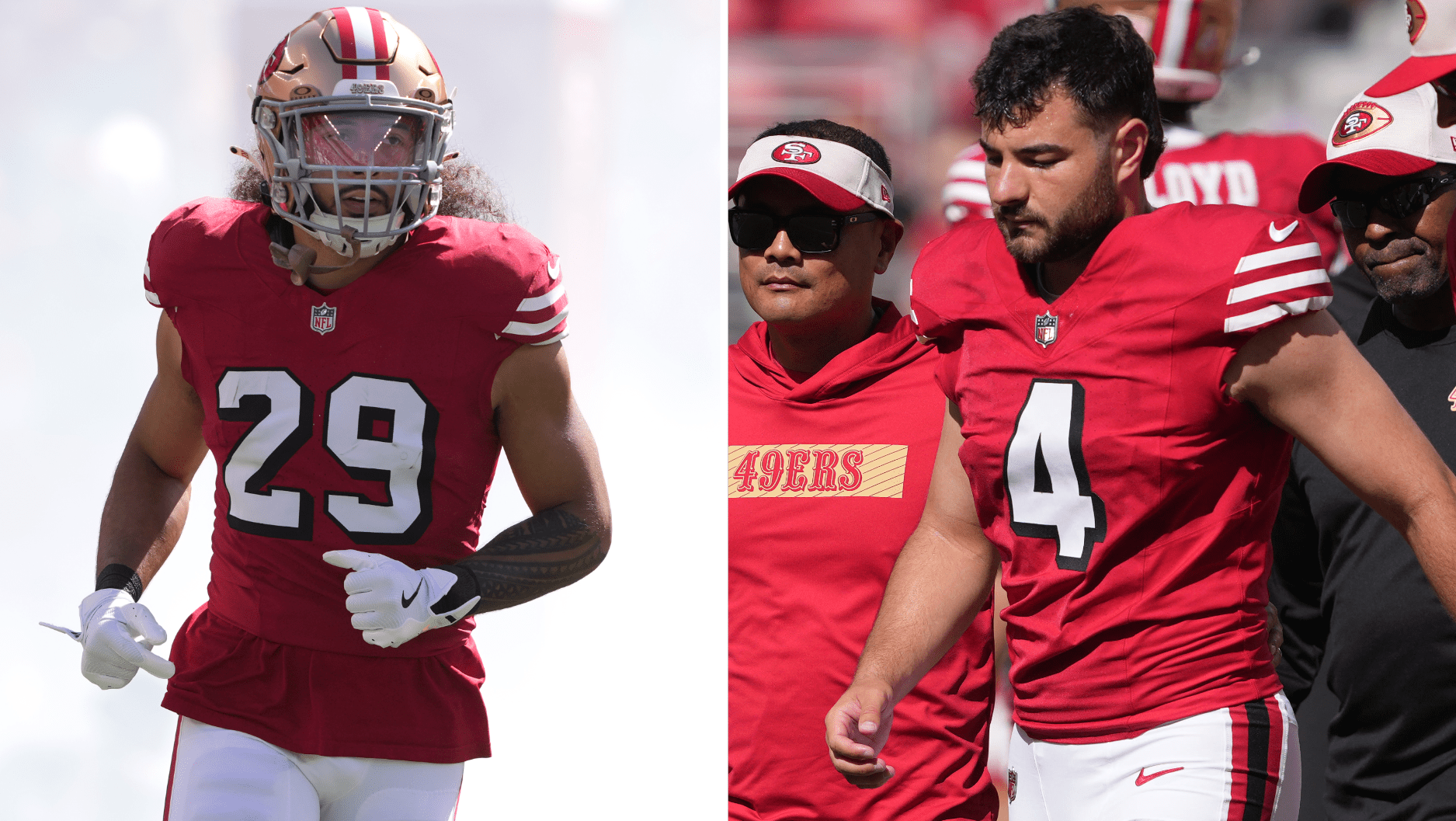 Shanahan acknowledges IR an option for 49ers' Hufanga, Moody