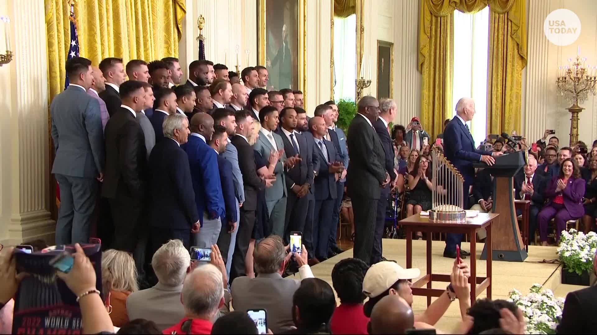 Biden welcomes World Series champion Houston Astros to White House