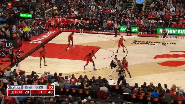 Josh Hart with a dunk vs the Toronto Raptors