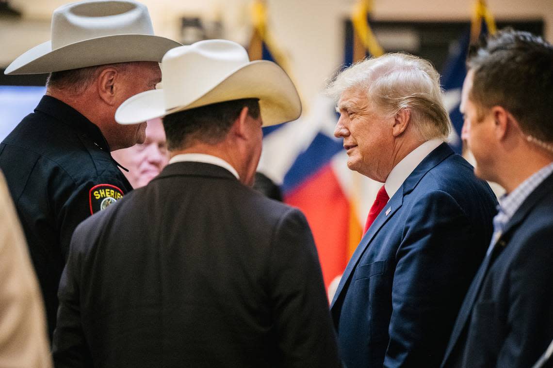 Tarrant County sheriff joins Trump at border wall, focuses on how drug cartels impact DFW