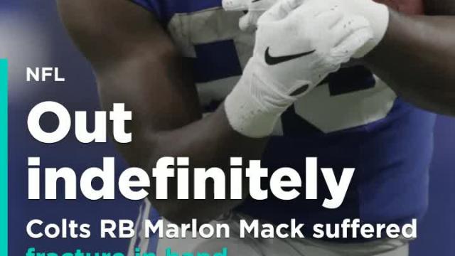 Colts RB Marlon Mack suffered fracture in hand, out indefinitely