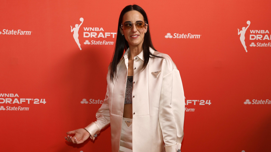 Getty Images - NEW YORK, NEW YORK - APRIL 15: Caitlin Clark arrives prior to the 2024 WNBA Draft at Brooklyn Academy of Music on April 15, 2024 in New York City. (Photo by Sarah Stier/Getty Images)