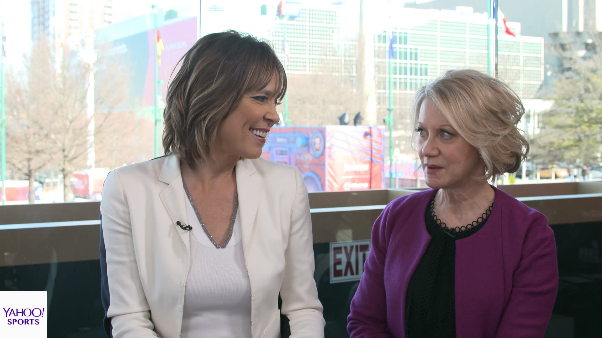 Hannah Storm and Andrea Kremer have advice for young women in sports