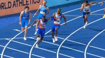 Lyles anchors USA to men's 4x100m relay victory