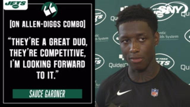 Sauce Gardner talks excitement of season opener, facing Josh Allen and Stefon  Diggs, getting more interceptions