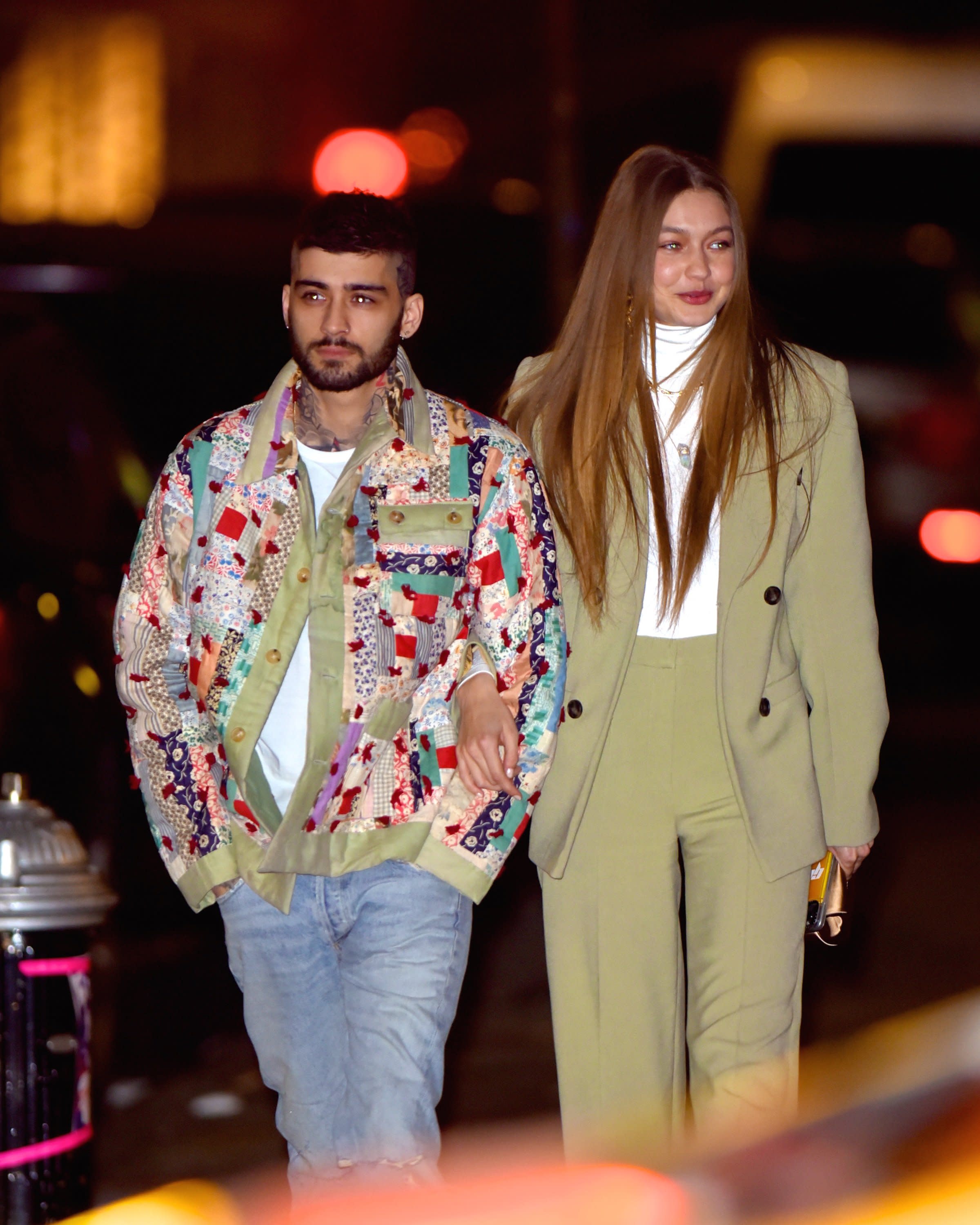 Gigi Hadid And Zayn Malik Celebrated His Birthday In Coordinated Couples Looks 