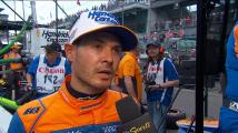 Larson reflects on performance in first Indy 500