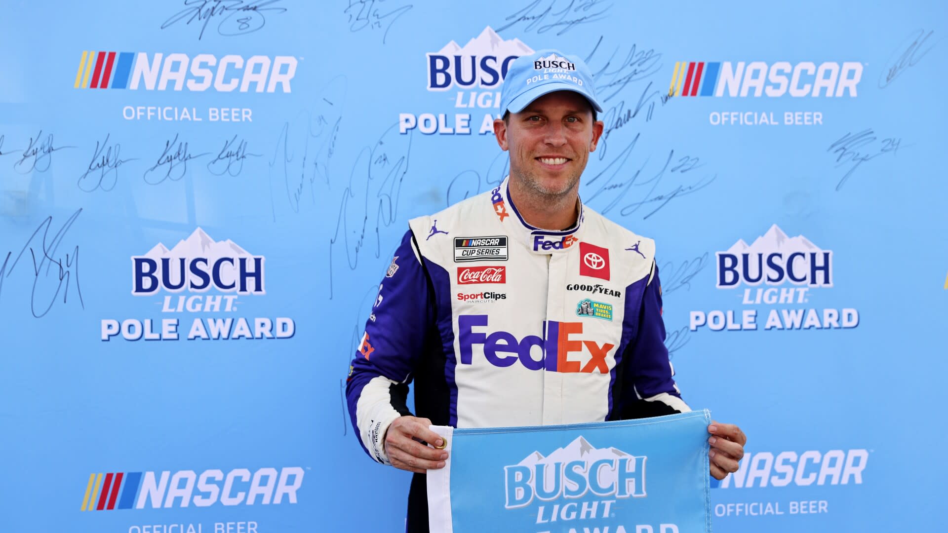 NASCAR Richmond Cup starting lineup: Denny Hamlin on pole for hometown track's option tire debut