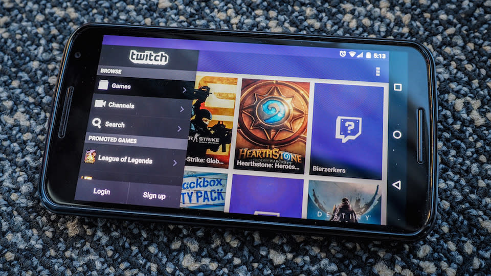 twitch streaming software android