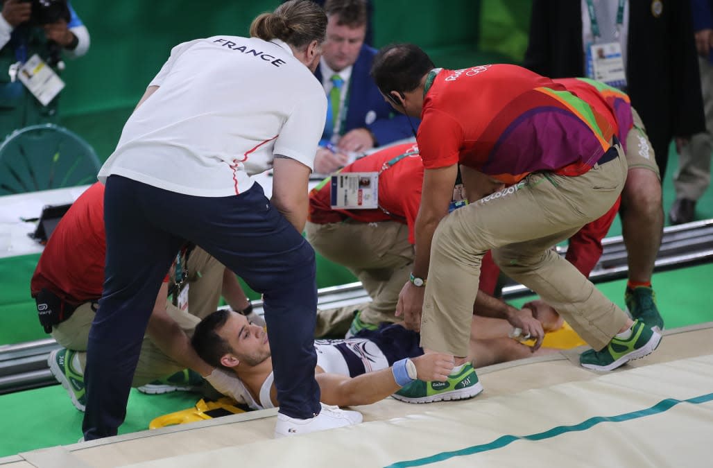 French Gymnast Suffers A Horrific Leg Injury That Could Be Heard