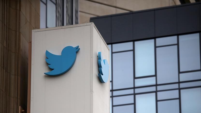 SAN FRANCISCO, CA - JULY 26:  A sign is posted on the exterior of Twitter headquarters on July 26, 2018 in San Francisco, California. Twitter is expected to announce strong second quarter earnings on Friday.  (Photo by Justin Sullivan/Getty Images)