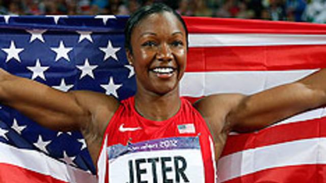 Jeter flies to 100-meter medal